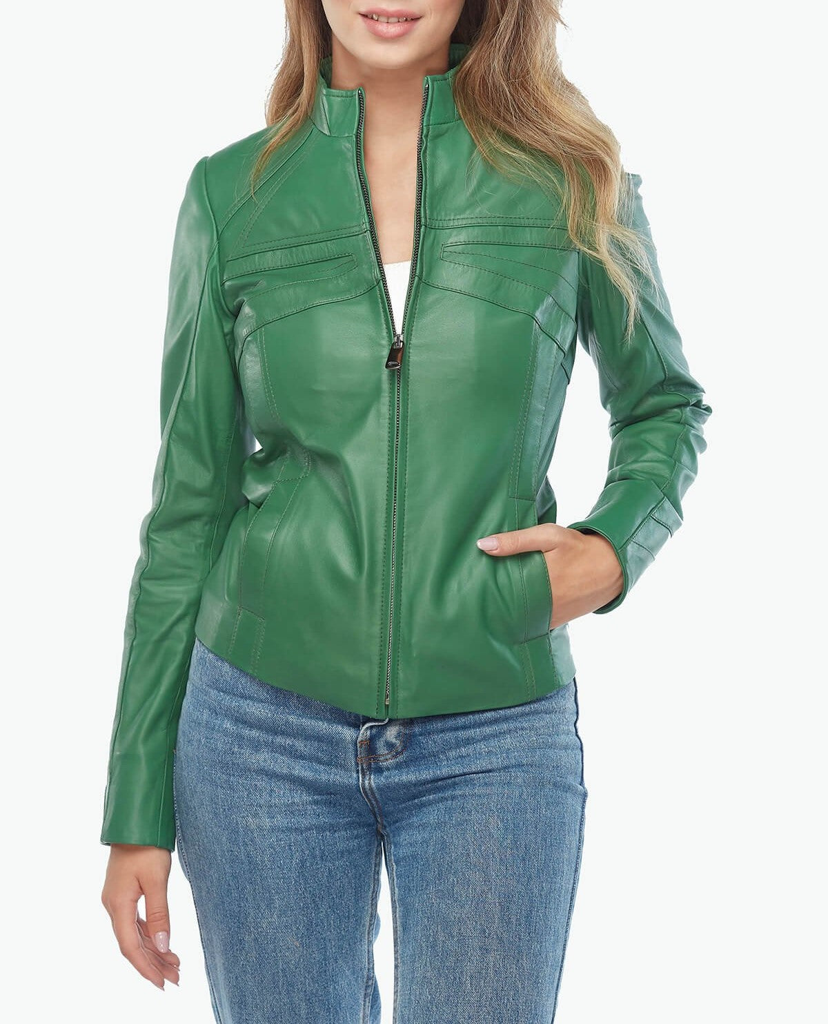 Green Leather Jacket