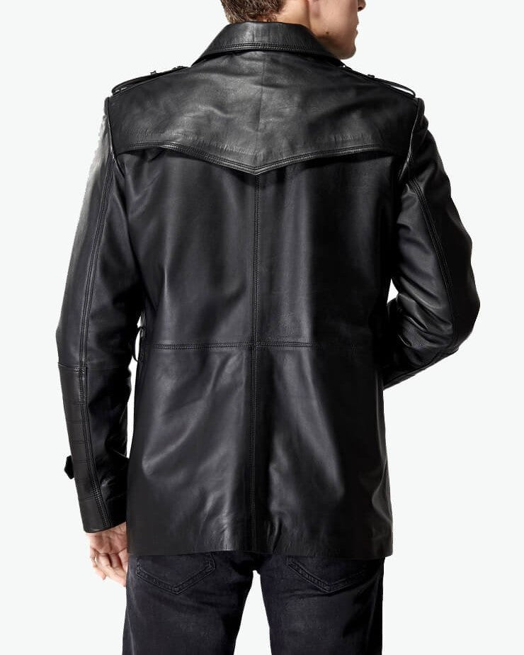 stylish back designs of leather jacket