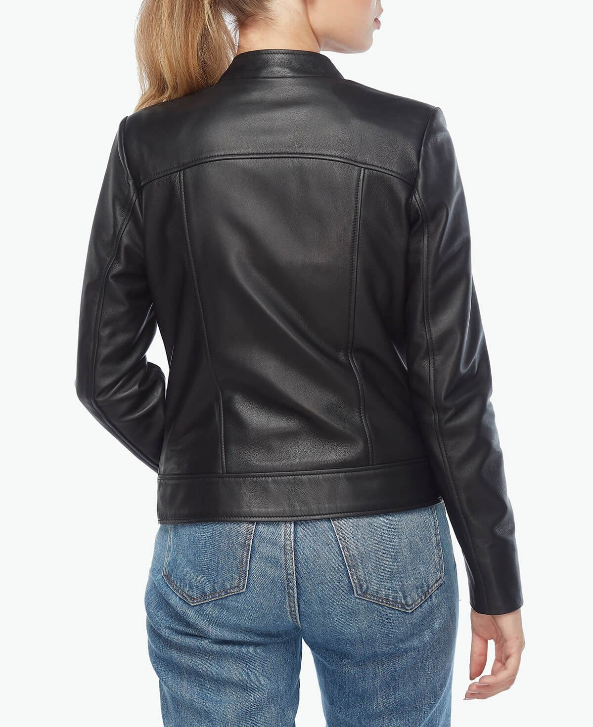 Womens Leather Biker Jacket